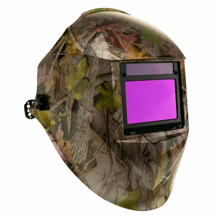 Powerweld Auto-Darkening Welding Helmet with Variable Shade TrueColor Lens, Shades 4-13, Real Camo PWH9000G9